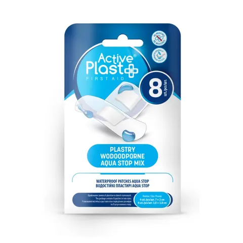 ACTIVE PLAST PLASTRY OPATRUNKOWE AQUA STOP MIX 8 SZT.
