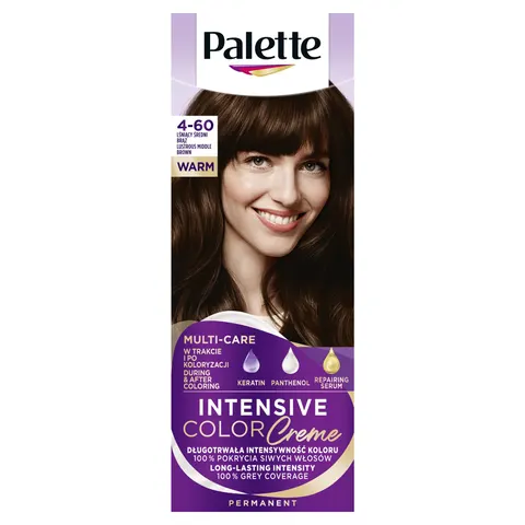 PALETTE INTENSIVE COLOR CREME FARBA KOL 4-60 ŚREDNI BRĄZ