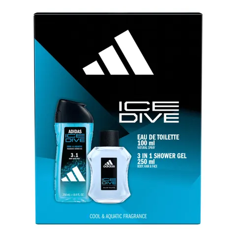 ADIDAS MEN ZESTAW PREZENTOWY EDT100+ŻEL ICE DIVE