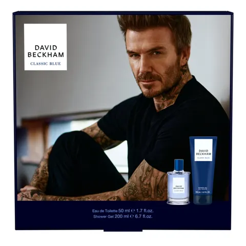 DAVID BECKHAM MEN CLASSIC BLUE ZESTAW PREZENTOWY EDT 50+ŻEL