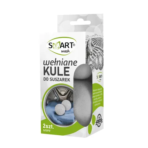 SMART WASH KULE DO SUSZAREK WEŁNIANE 2 SZT. SZARE