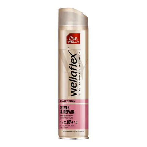 WELLAFLEX LAKIER DO WŁOSÓW 250ML STYLE & REPAIR STRONG HOLD 3