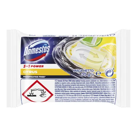 DOMESTOS ZAPAS DO WC 35G 3W1 CITRUS
