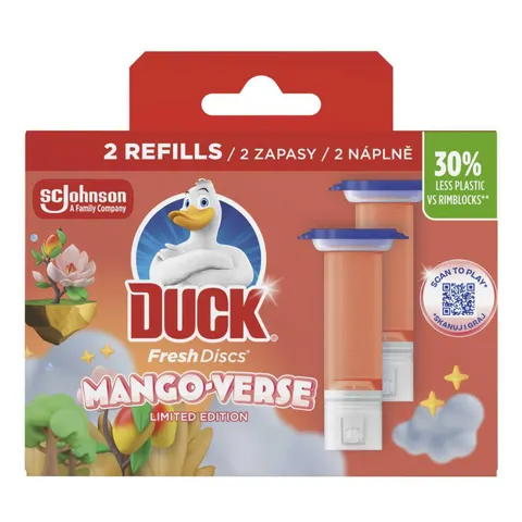 DUCK KRĄŻEK ŻELOWY DO WC FRESH DISCS ZAPAS DISC MANGO VERSE 2 SZT.