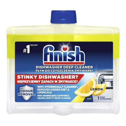 FINISH PŁYN DO CZYSZCZENIA ZMYWARKI 250ML LEMON