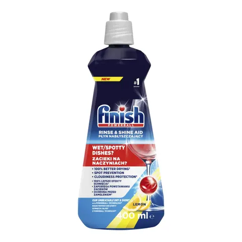 FINISH PŁYN DO ZMYWAREK NABŁYSZCZAJĄCY 400ML LEMON