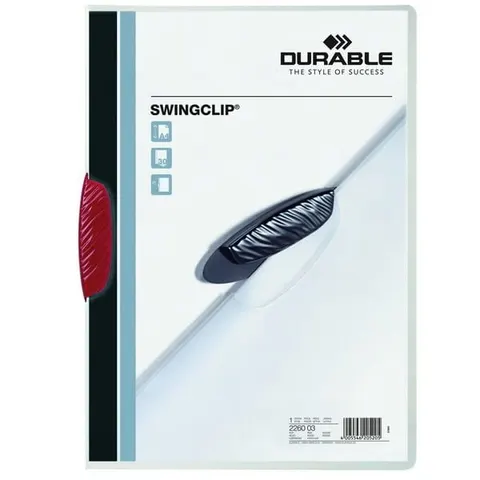 Skoroszyt zaciskowy SWINGCLIP 30 czerwony