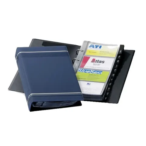 Wizytownik na 200 wizytówek DURABLE VISIFIX granatowy