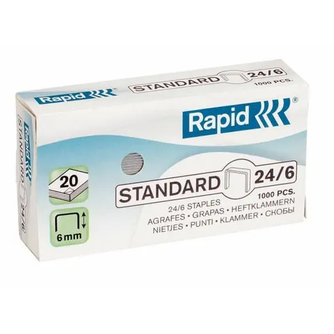 Zszywki RAPID Standard 24/6 1M 24855600