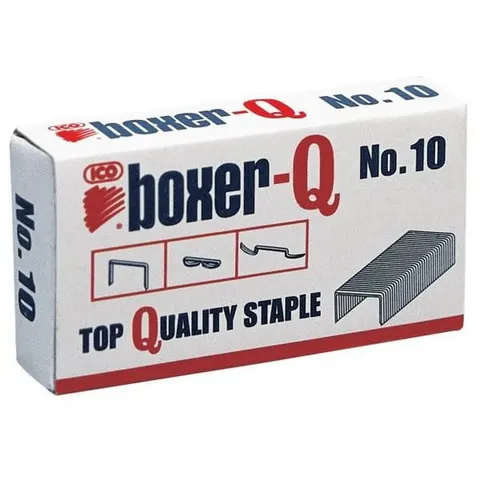Zszywki 10/5 uniwersalne ICO BOXER 15 kartek kol. srebrny 1000 szt. ISAXB10/5
