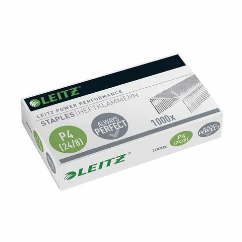 Zszywki 24/8 uniwersalne LEITZ Power Performance 40 kartek kol. srebrny 1000 szt. 55710000