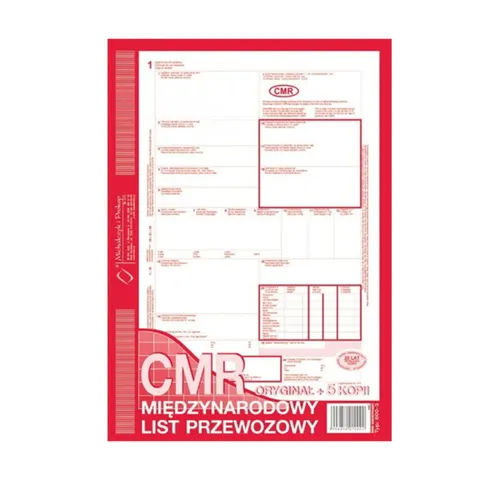 Druk "CMR" 5 kopii A4 MICHALCZYK I PROKOP /800-3/