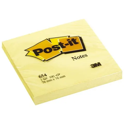 Karteczki samoprzylepne 3M Post-it 76 x 76 mm żółte 100 szt.