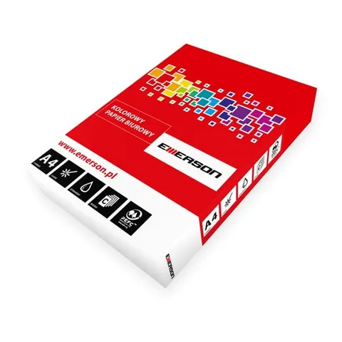 Papier ksero EMERSON A4/80 czerwony
