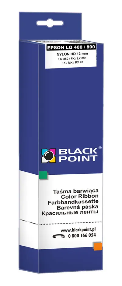 Taśma barwiąca EPSON LQ 400/800 czarna, nylonowa Black Point