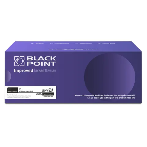 Toner Black Point LBPPH53A zastępuje HP Q7553A / CRG-715, 3900 stron