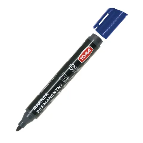 Marker permanentny Toma TO-222 niebieski okrągły