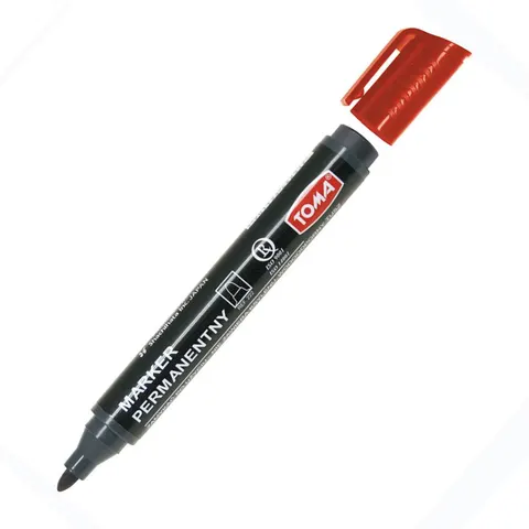 Marker permanentny TOMA 222 Artline okrągły czerwony