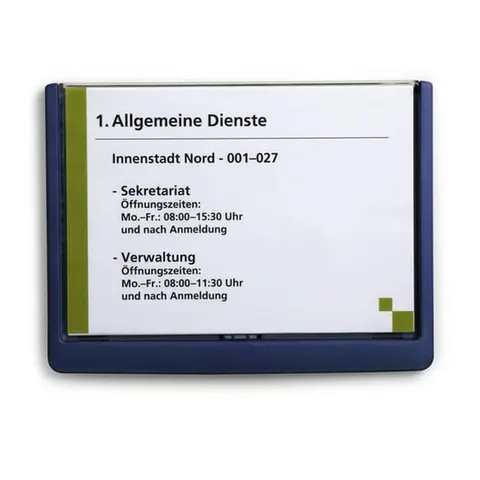 Tabliczka informacyjna DURABLE CLICK SIGN A5 granatowa