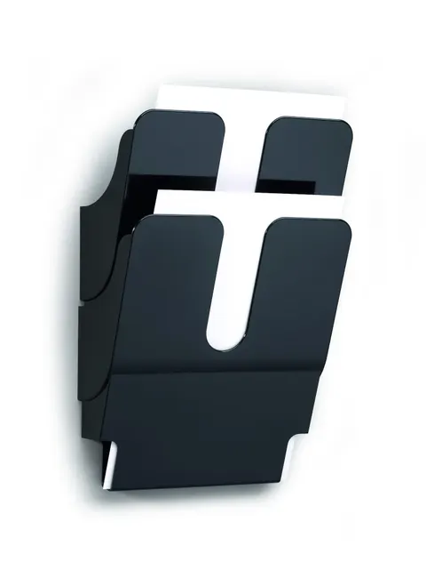 Pojemnik na dokumenty DURABLE FLEXIPLUS A4 pionowy czarny 2 sztuki