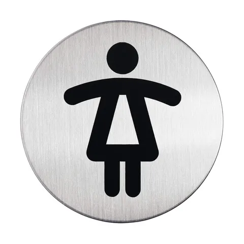 Tabliczka piktogram WC DAMSKI PICTO śr. 83 mm /4904 23/