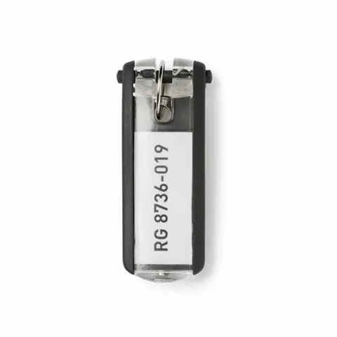 Zawieszki do kluczy (6szt.) czarne 195701 DURABLE KEY CLIP