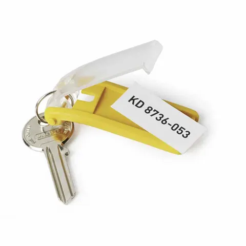 Zawieszki do kluczy KEY CLIP (6szt.) żółte DURABLE 1957-04