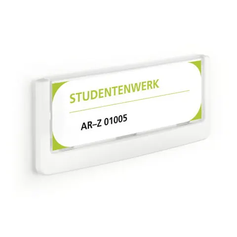 Tabliczka informacyjna DURABLE CLICK SIGN 149x52,5mm biała /486002/ [WYPRZEDAŻ]
