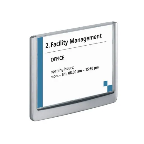 Tabliczka informacyjna DURABLE CLICK SIGN 149x105,5mm grafitowa /486137/