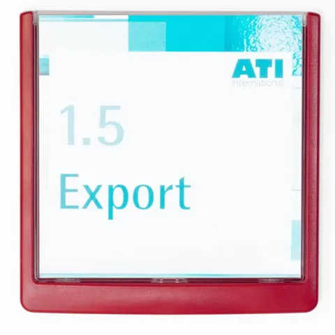 Tabliczka informacyjna DURABLE CLICK SIGN 149x148,5mm czerwona /486203/ [WYPRZEDAŻ]