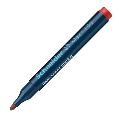 Marker permanentny Schneider Maxx 130 okrągły 1-3 mm czerwony