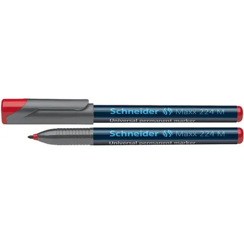 Foliopis permanentny SCHNEIDER Maxx 224, M, 1,0 mm, czerwony /SR1202/
