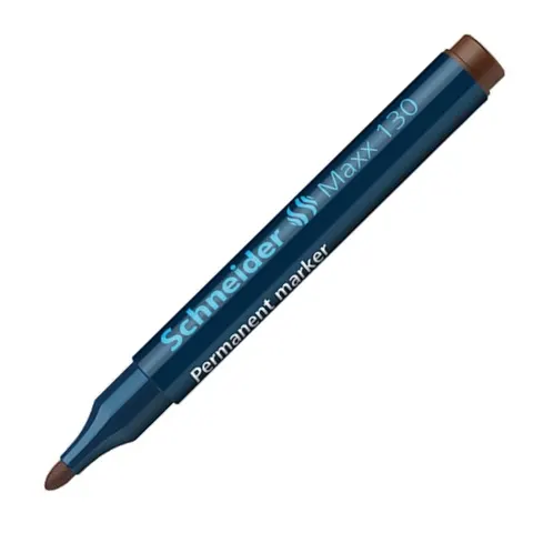 Marker permanentny Schneider Maxx 130 okrągły 1-3 mm brązowy