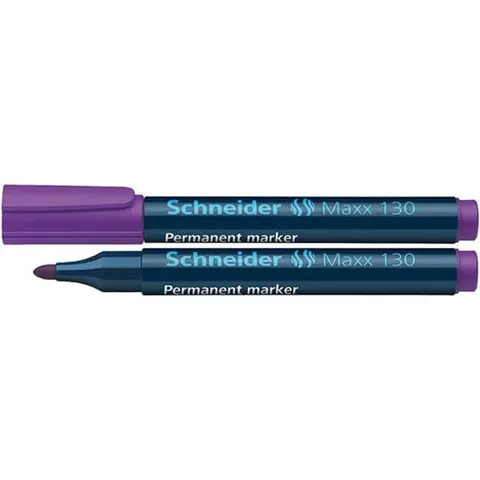 Marker permanentny SCHNEIDER Maxx 130, okrągły, 1-3 mm fioletowy /SR113008/