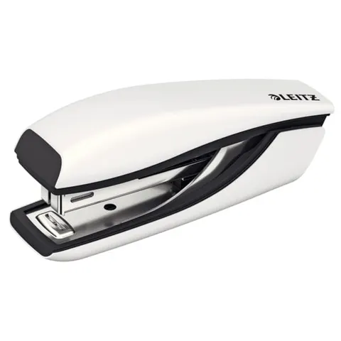 Zszywacz Mini LEITZ WOW metalowy perłowy biały /55281001/