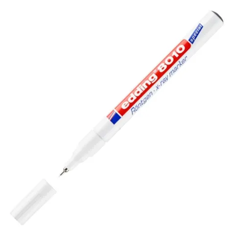 Marker do klisz RTG Edding 0,8 mm biały