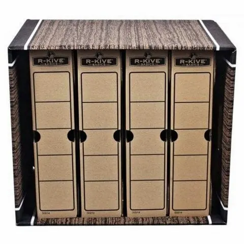 Fellowes pudło archiwizacyjne Woodgrain brązowe - opk 2szt - pudło ze zdejmowanym wiekiem