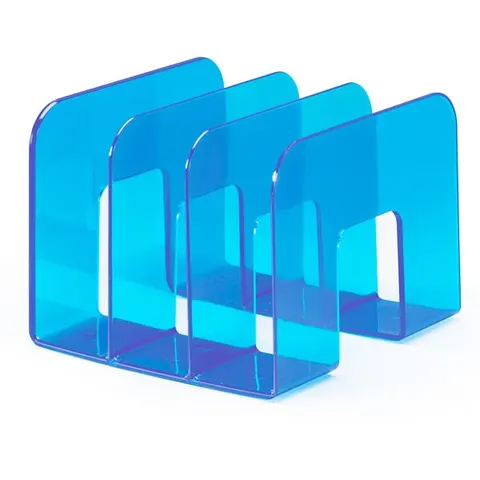 Stojak na katalogi DURABLE TREND transparentny niebieski