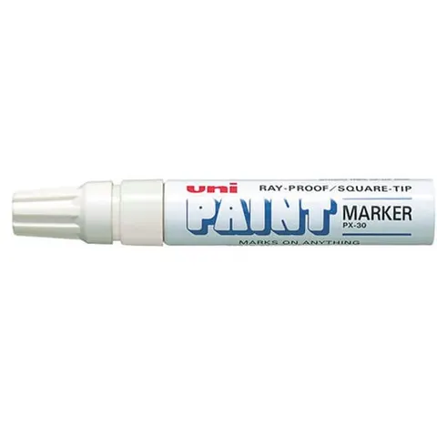 Marker olejowy 4,0–8,5mm ścięta UNI PX-30 biały /UNPX30/6BI/