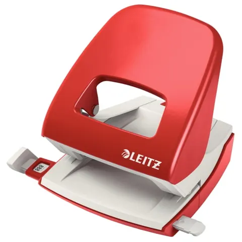 Dziurkacz LEITZ New Nexxt metalowy 30k czerwony
