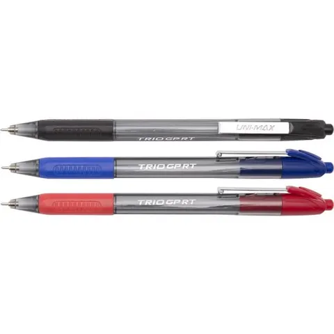 Długopis Automatyczny UNI-MAX Trio Rt Gp 0,7mm Czarny /0440-0013-01/