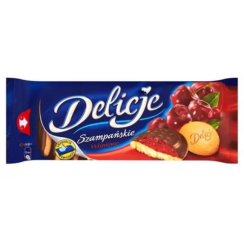 Ciastka Delicje Wiśniowe