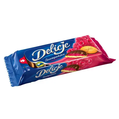Ciastka Delicje Szampańskie malinowe 147 g