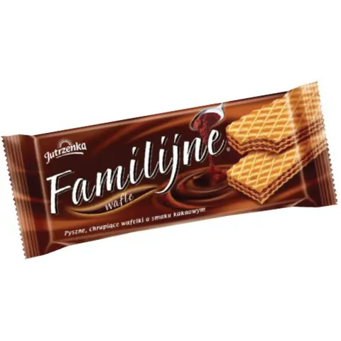 WAFLE FAMILIJNE KAKAOWE 180G JUTRZENKA