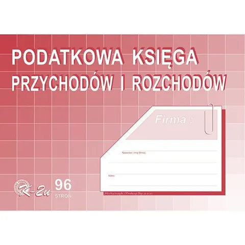 Druk "Podatkowa Księga Przychodów i Rozchodów" A4 MICHALCZYK I PROKOP /K-2/