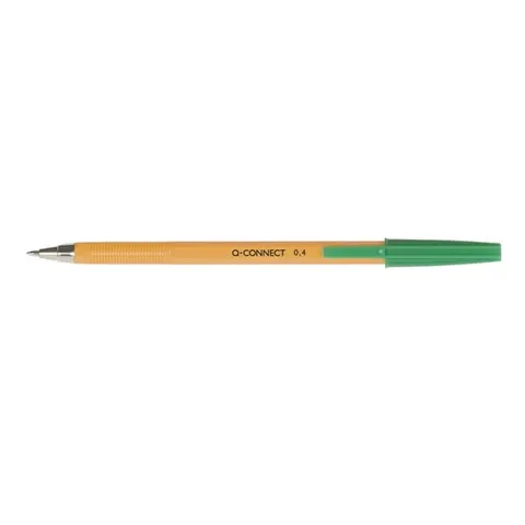 Długopis Q_CONNECT z Wymiennym Wkładem 0,4 mm Zielony