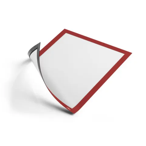Ramka DURABLE magnetyczna A4 czerwona 5 sztuk / 486903/