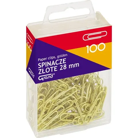 SPINACZE ZŁOTE 28MM 100 szt. 110-1633 GRAND GALWANIZOWANE