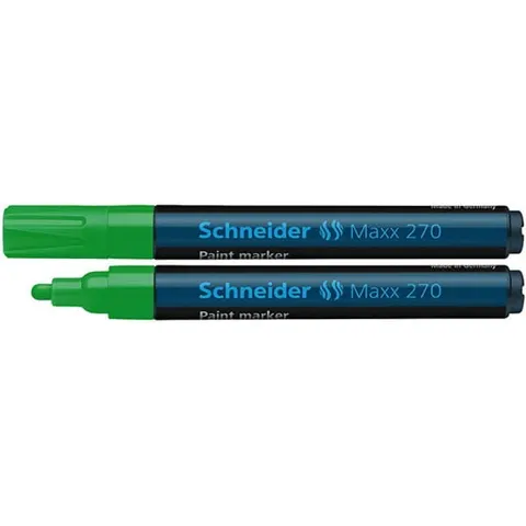 Marker olejowy SCHNEIDER Maxx 270, okrągły, 1-3 mm, zielony /SR127004/
