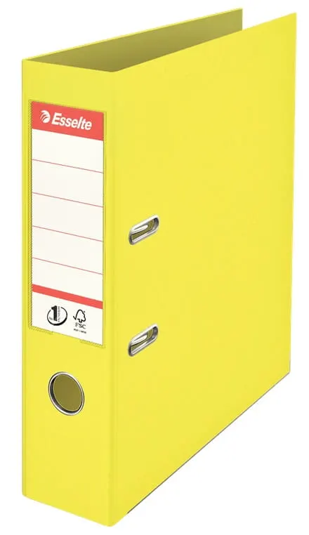 Segregator ESSELTE No.1 A4/75 Colour'Ice żółty /626502/